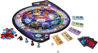 Monopoly Star Wars Edition – Hasbro Gaming | Galactic Property Trading Board Game | Episode VII & Legacy Tokens