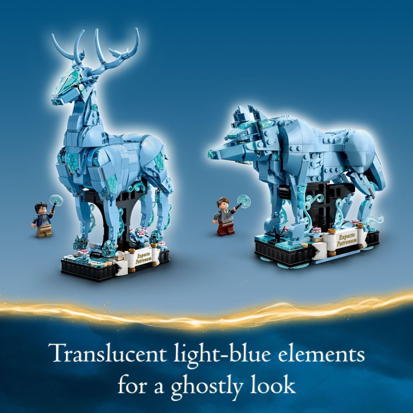 LEGO Harry Potter Expecto Patronum 76414 Collectible 2-in-1 Building Set; Birthday Gift Idea for Teens or Fans Aged 14 and Up; Build and Display Patronus Set for Fans of The Wizarding World