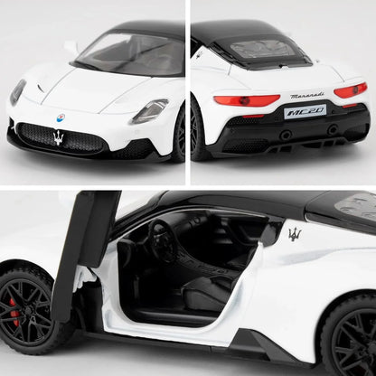 1:32 Maserati MC20 Diecast Alloy Model Car – Pull Back Toy with Sound & Light | Collectible Gift Toy - Jaiman Toys