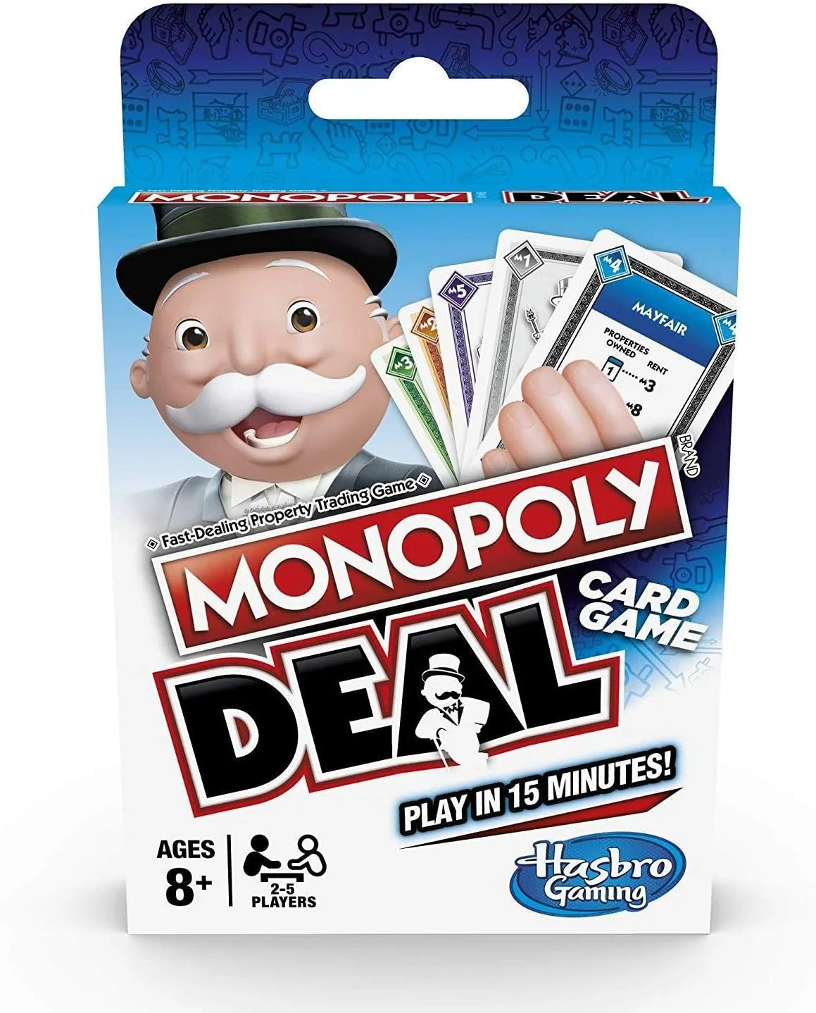 Monopoly Deal Quick-Playing Card Game for Families, Kids Ages 8 and Up and 2-5 Players - Jaiman Toys