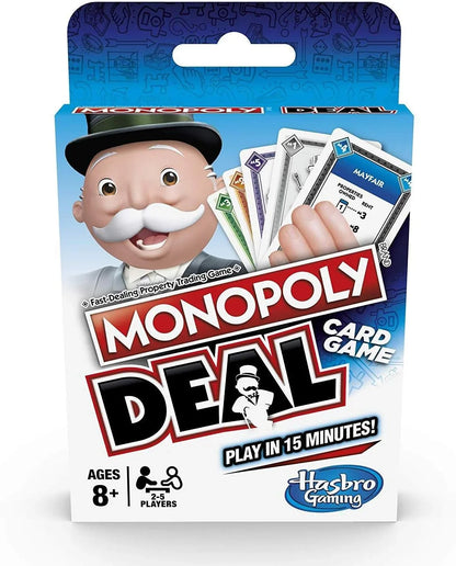Monopoly Deal Quick-Playing Card Game for Families, Kids Ages 8 and Up and 2-5 Players - Jaiman Toys