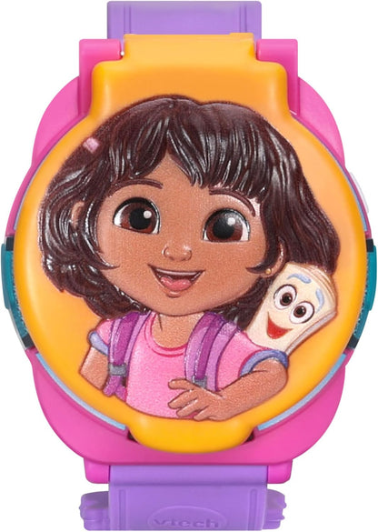 VTech Dora Time for Learning Adventure Watch | Interactive Educational Digital Watch with Games, English & Spanish Learning, Alarm, Timer & Stopwatch | Ages 3+