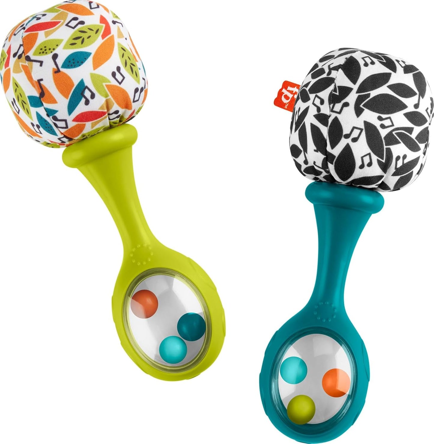 Fisher-Price Rattle 'n Rock Maracas Baby Toy | Soft Musical Sensory Rattles for Infants | Easy-Grip Shaker Toys | 3 Months+