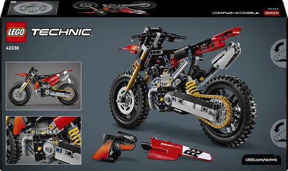 LEGO 42238 Technic Ducati Desmo450 MX Factory Motorcycle – 457-Piece Motocross Bike Building Set, Ages 10+