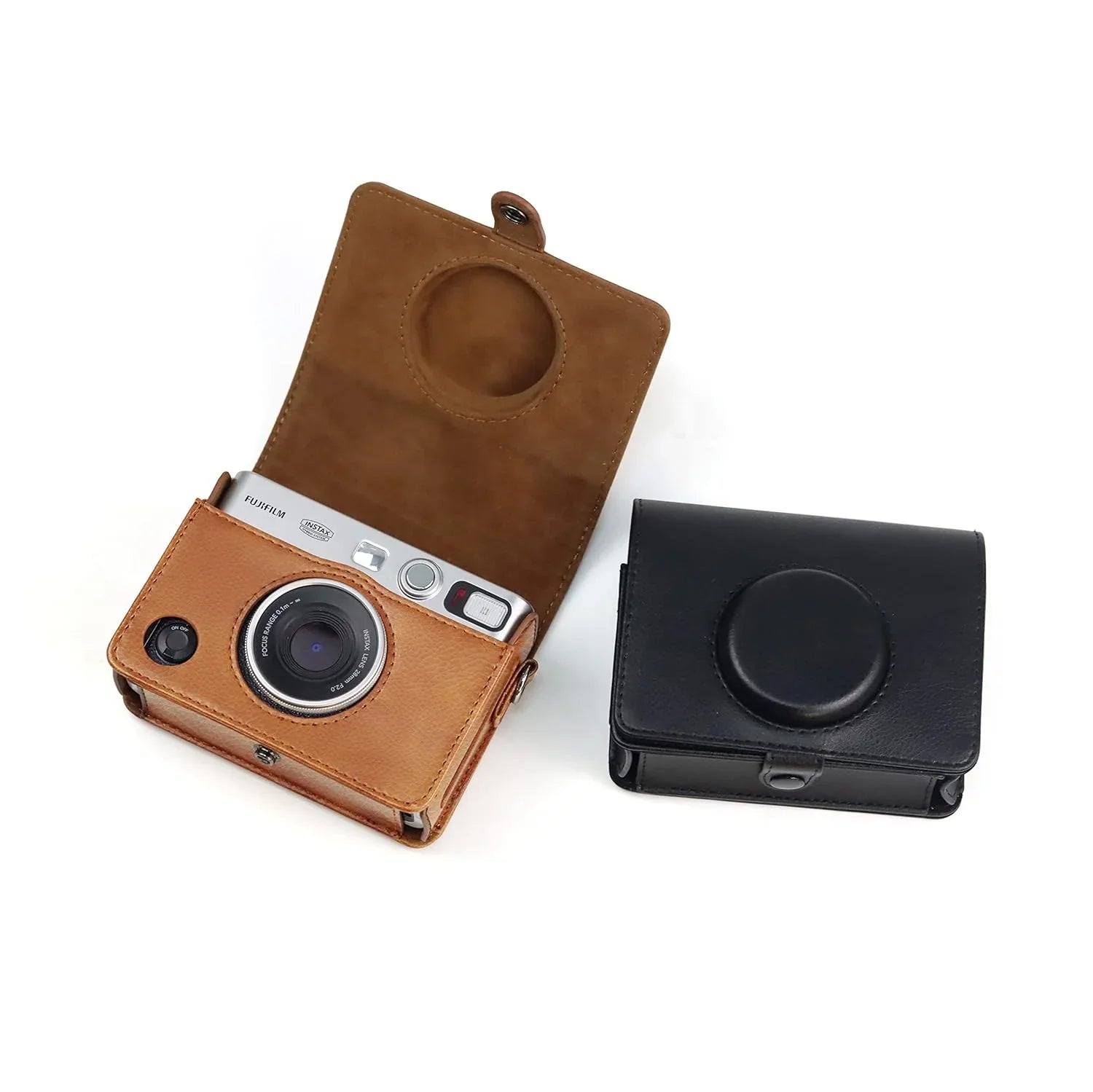 Sleek Protection for Mini Evo – Premium PU Leather Case for Fujifilm Instax Mini EVO (Brown) - Jaiman Toys