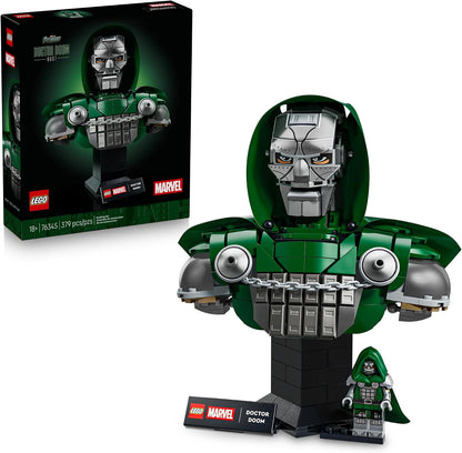 LEGO® Marvel Doctor Doom Bust 76345 – Avengers: Doomsday Collectible Display Model | 379-Piece Building Set for Adults