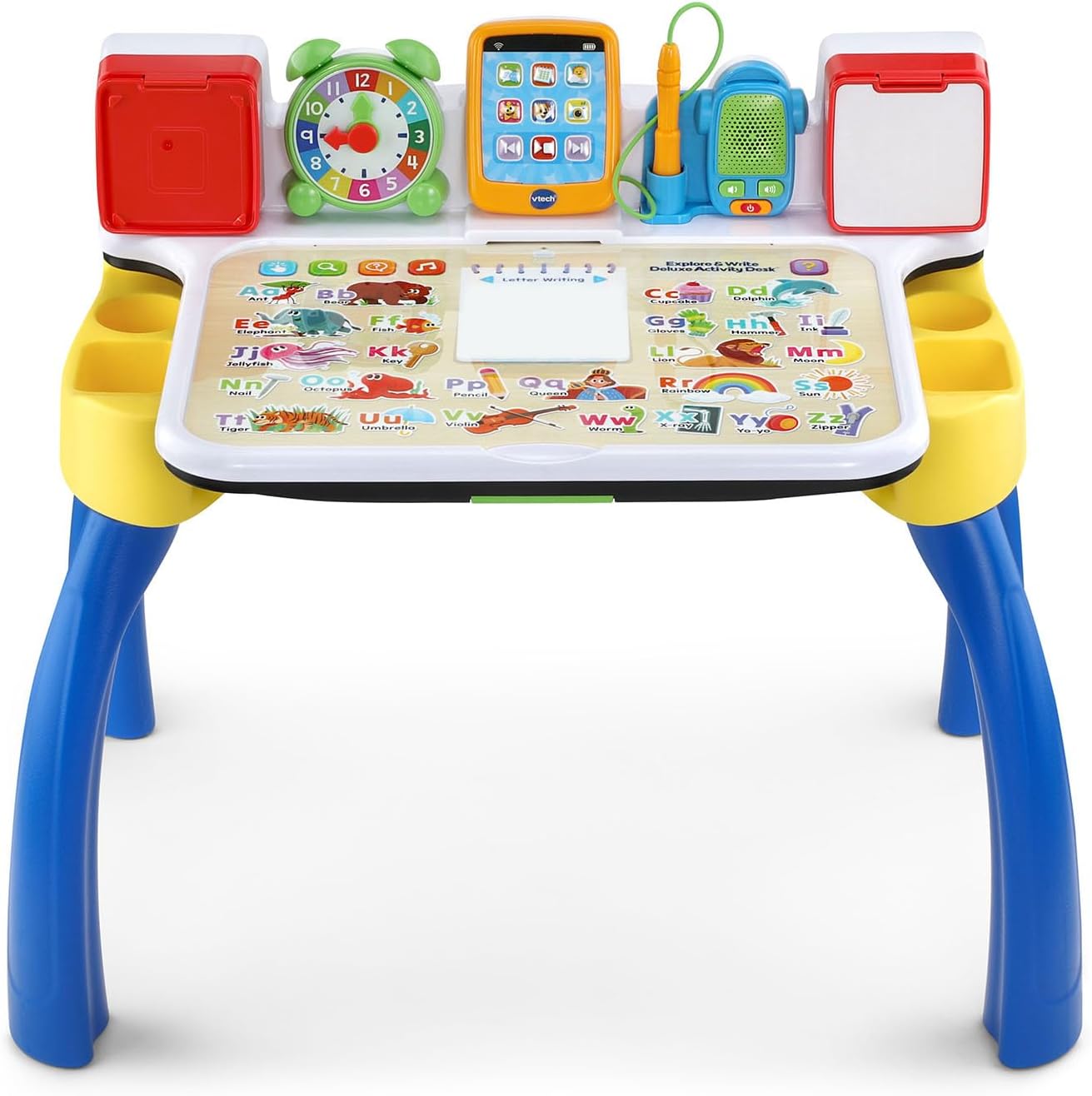VTech Explore & Write Deluxe Activity Desk Interactive Learning Table with Stool & Stylus | Educational Toy for Kids