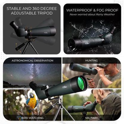 Sight Master 20-60x80 HD Spotting Scope – Zoom, Shoot & Explore Nature in Ultra Clarity - Jaiman Toys
