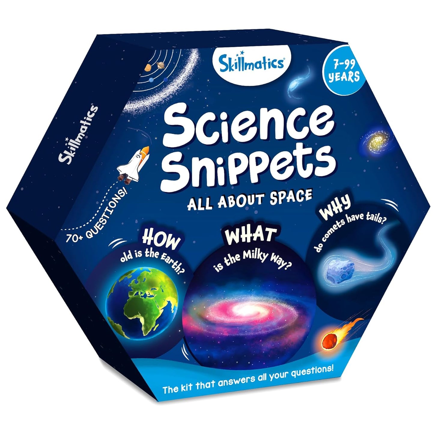 Skillmatics Flash Cards - Science Snippets Space, Learning Resources & Educational Toys for Boys & Girls, Gifts for Ages 7, 8, 9 & Up, 70+ Cards