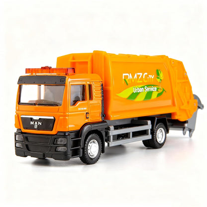 RMZ City 1:64 MAN TGS Urban Service Garbage Truck Die-Cast Model – Orange