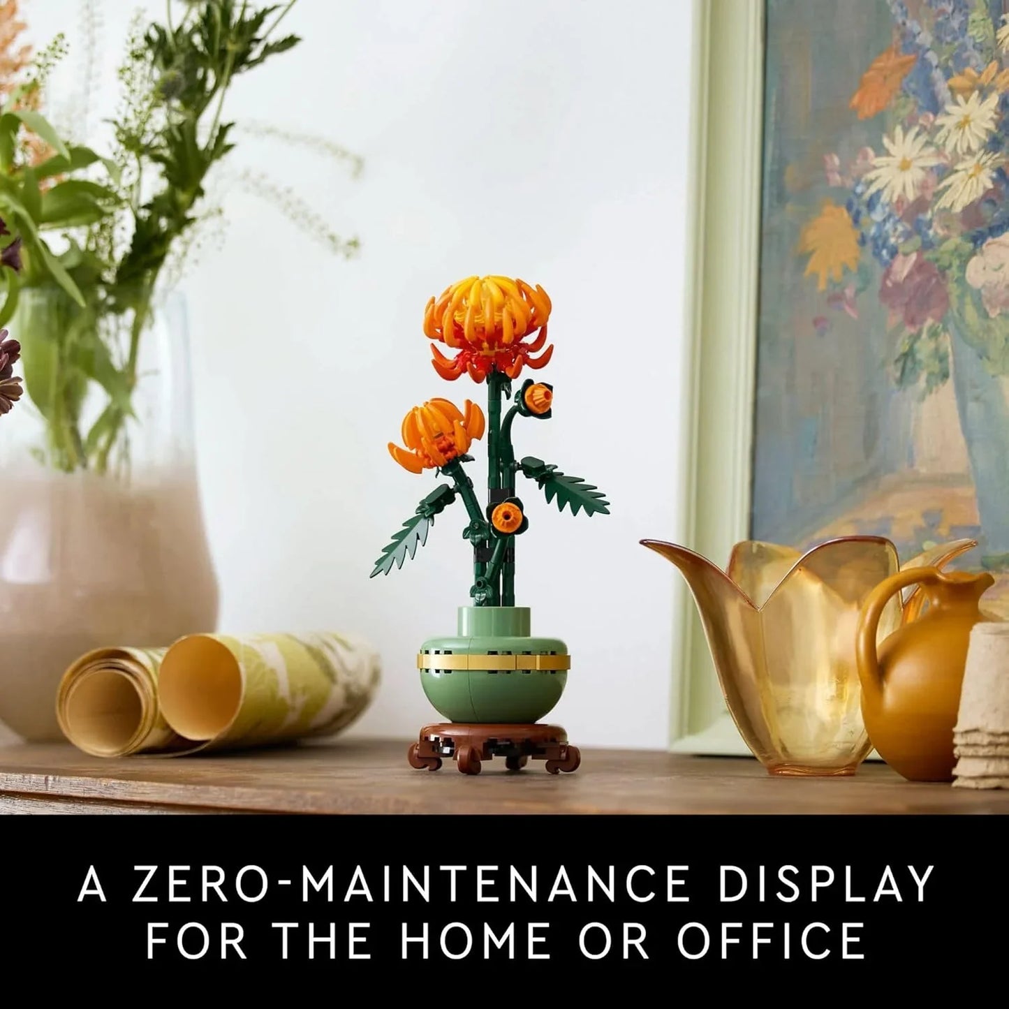 LEGO 10368 Icons Chrysanthemum Flower Decor Building Set Building Blocks for 18+ Gift- Botanical Collection