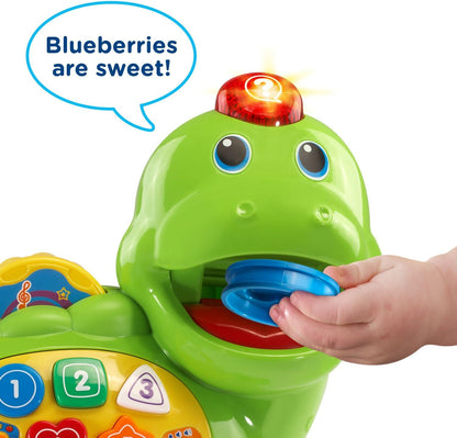 VTech Chomp and Count Dino, Green | Interactive Dinosaur Learning Toy with Feeding Coins, Numbers, Colors & Music for Toddlers