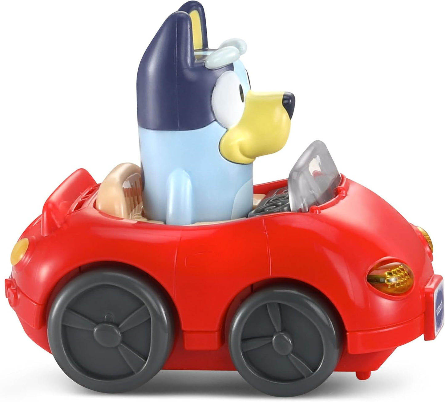VTech Bluey Escape Convertible | Interactive Push-Along Toy Car with Bluey Figure, Sounds, Music & Pretend Play for Toddlers
