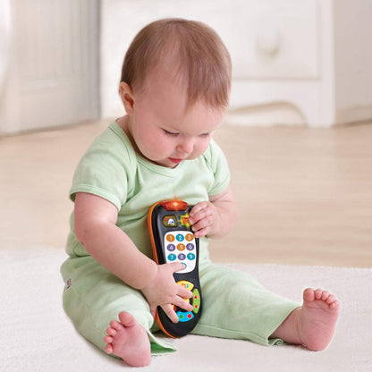 VTech Click and Count Remote, Black | Interactive Learning Remote Control Toy with Numbers, Music, Lights & Educational Sounds