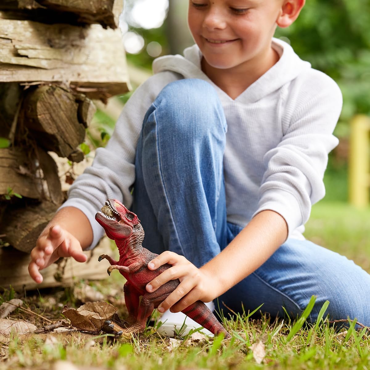 Schleich Dinosaurs - Red Tyrannosaurus Rex Dino Figurine - Kids 4+ | 72068 | Dinosaur Figurine, Realistic Animal Toys, Dino Figure for Boys and Girls, Screen-Free Imaginative Pretend Play