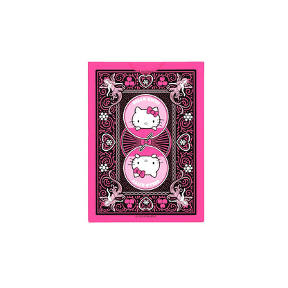 Bicycle Hello Kitty Playing Cards – Black & Pink Deck with Air-Cushion Finish