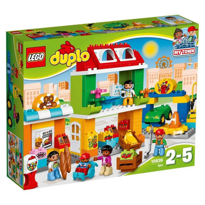 LEGO 10836 Duplo Town Square (98 Pcs) – Educational Building Blocks Set for Kids 2–5 Years