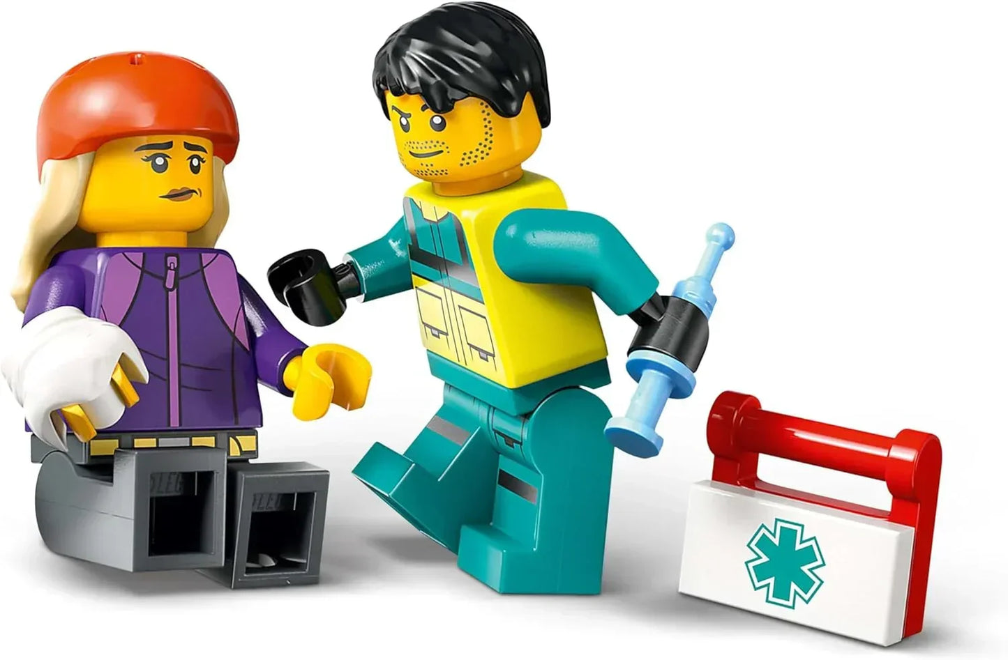 LEGO City - 60451 Emergency Ambulance Toy with 2 Minifigures - Educational Learning Toys for 5+ Year Old Boys & Girls - Gift Ideas for Birthdays & Holidays