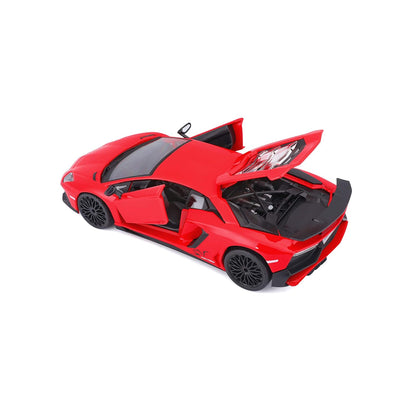 Bburago Die-Cast 1:24 Scale Lamborghini Aventador LP 750-4 SV Car (Red)