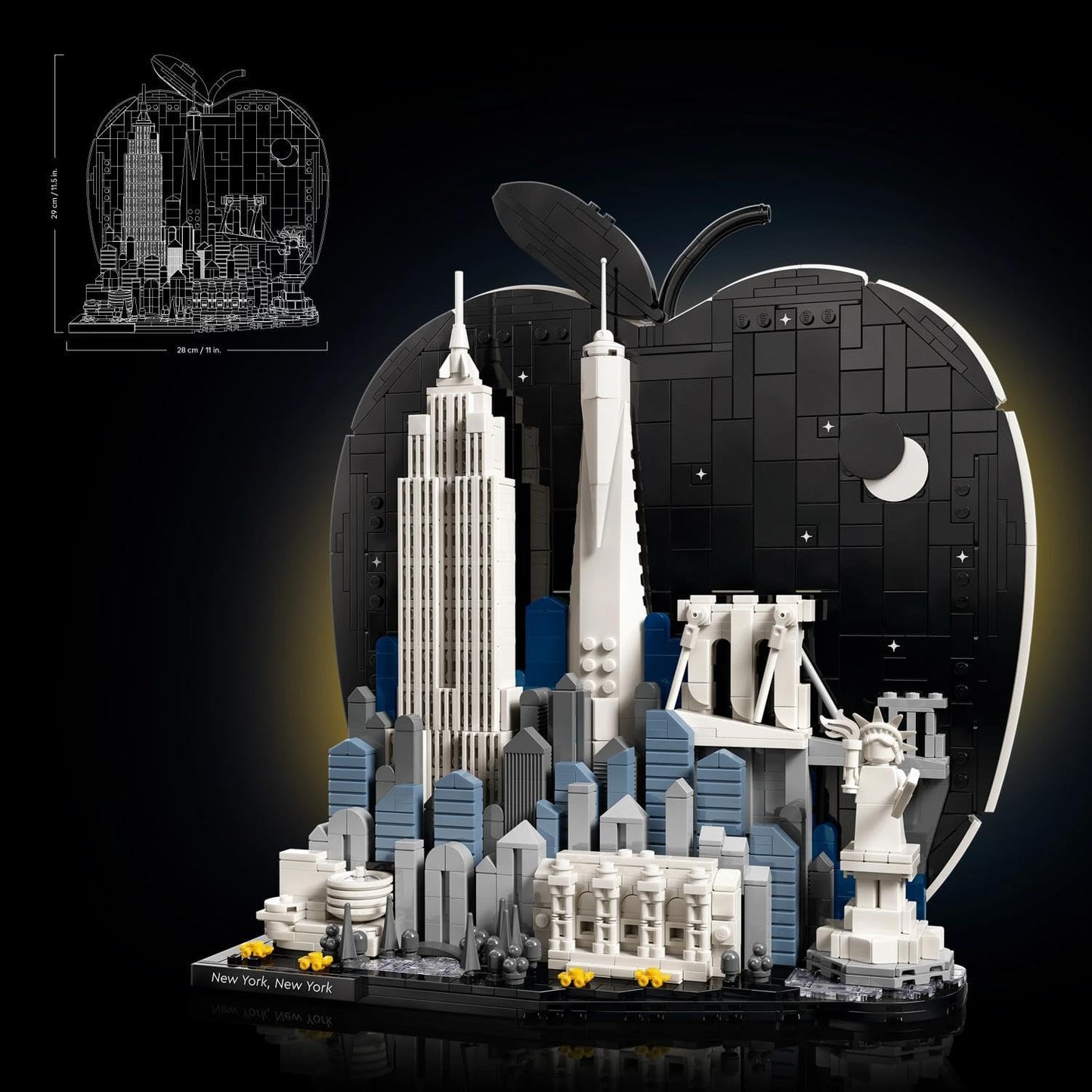 Lego 21066 Architecture New York Big Apple City Building Interior Stylish Toy Birthday Present Block Men Women