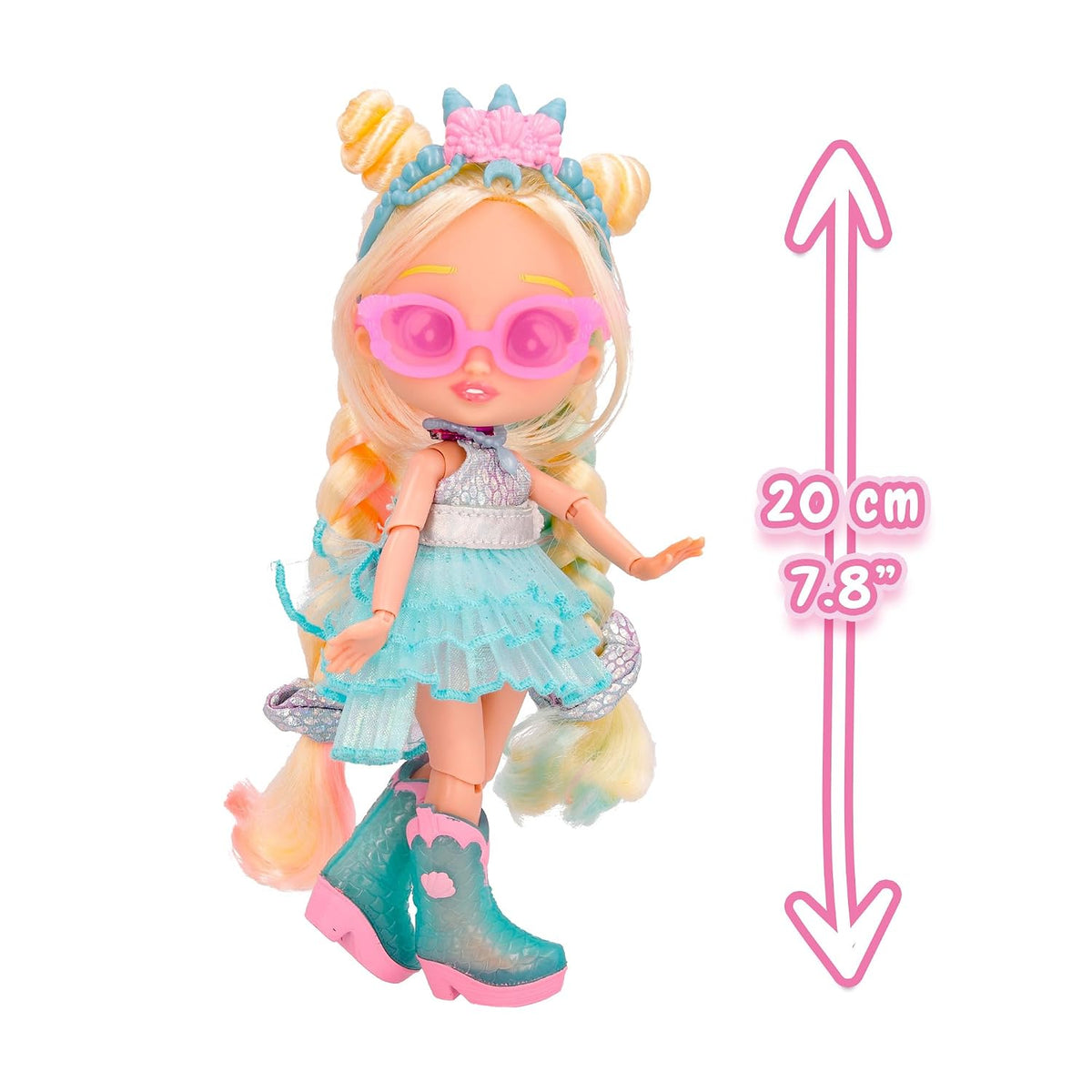 Cry Babies Magic Tears BFF Top Fashion Series 3 Stella Doll | 20 cm Fashion Dress-Up Doll, Guitar & Accessories | Collectible BFF Doll for Kids Ages 3+