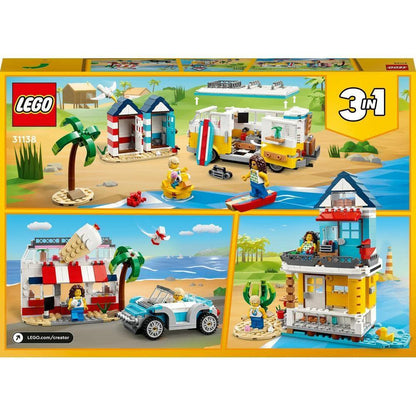 LEGO Creator Beach Camper Van 31138 Building Toy Set (556 Pieces)