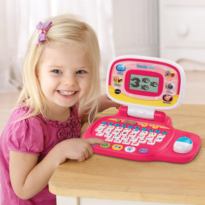 VTech Tote & Go Laptop Pink | Interactive Educational Learning Laptop for Kids | ABCs, Numbers, Games & Music | Ages 3+