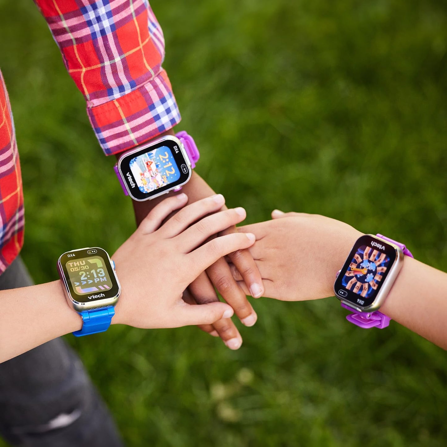 VTech KidiZoom Smartwatch DX4, Blue | Kids Smart Watch with Dual Cameras, Games, Music Player, Activity Tracker, Photo & Video Recorder | Educational Smartwatch