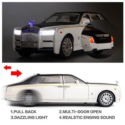 HQT 1:22 Scale Die-Cast Luxury Car Model with Light & Sound – Pull Back Action