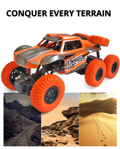 4WD Monster Off-Roader RC Stunt Car 1:20 – 2.4GHz Remote Control Off-Road Truck with Big Wheels (Rechargeable, 6+ Years)