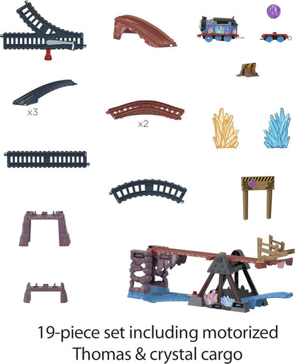 Fisher-Price Thomas & Friends Crystal Caves Adventure Set – Motorized Thomas Train Track Playset