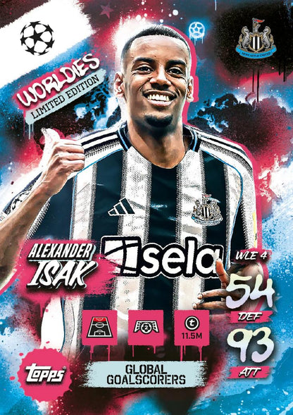 Topps UCC Match Attax 2025/26 Trading & Collectible Card Game (Booster Tin 2 - Global GOALSCORERS)
