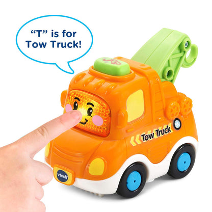 VTech Go! Go! Smart Wheels Tow Truck | Interactive SmartPoint Vehicle with Lights, Sounds & Songs | Educational Toy for Ages 1–5