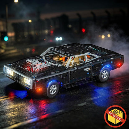 BrickBling LED Light Kit Compatible with Lego Technic Fast and Furious Dodge Charger R/T Car 42231