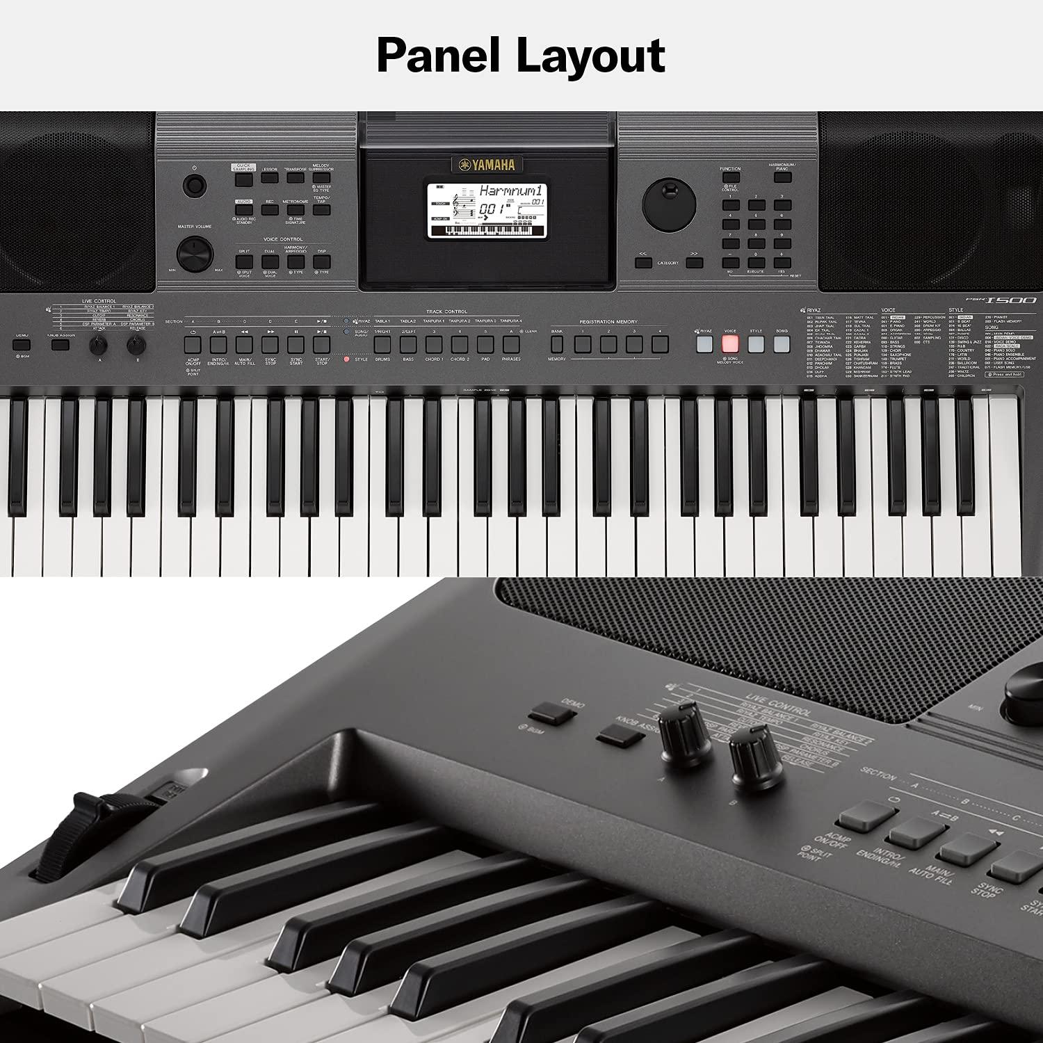 YAMAHA PSR-I500 PORTABLE KEYBOARD WITH ADAPTOR - Jaiman Toys