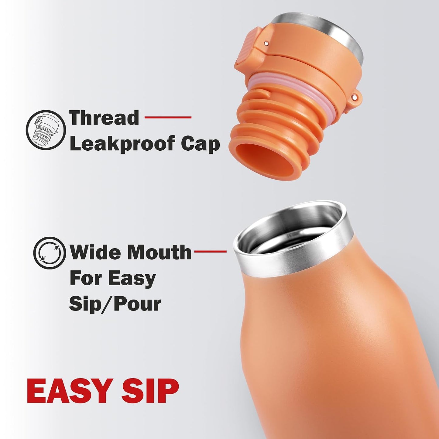 Cello 600ml Vacuum Insulated Stainless Steel Water Bottle | Hot & Cold Flask with One-Touch Lock & Leakproof Lid