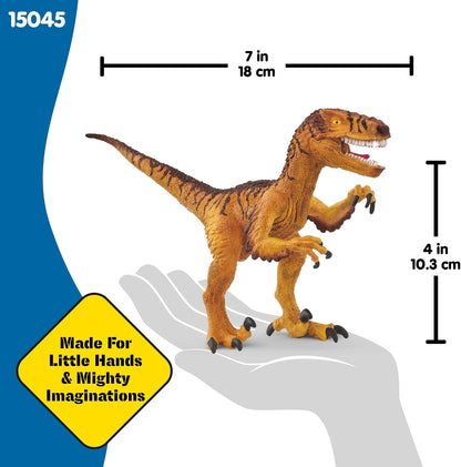 Schleich Dinosaurs - Velociraptor Toy Figurine - Kids Ages 4+, 15045 | Dinosaur Figurine, Realistic Animal Toys, Dino Figure for Boys and Girls, Screen-Free Imaginative Pretend Play