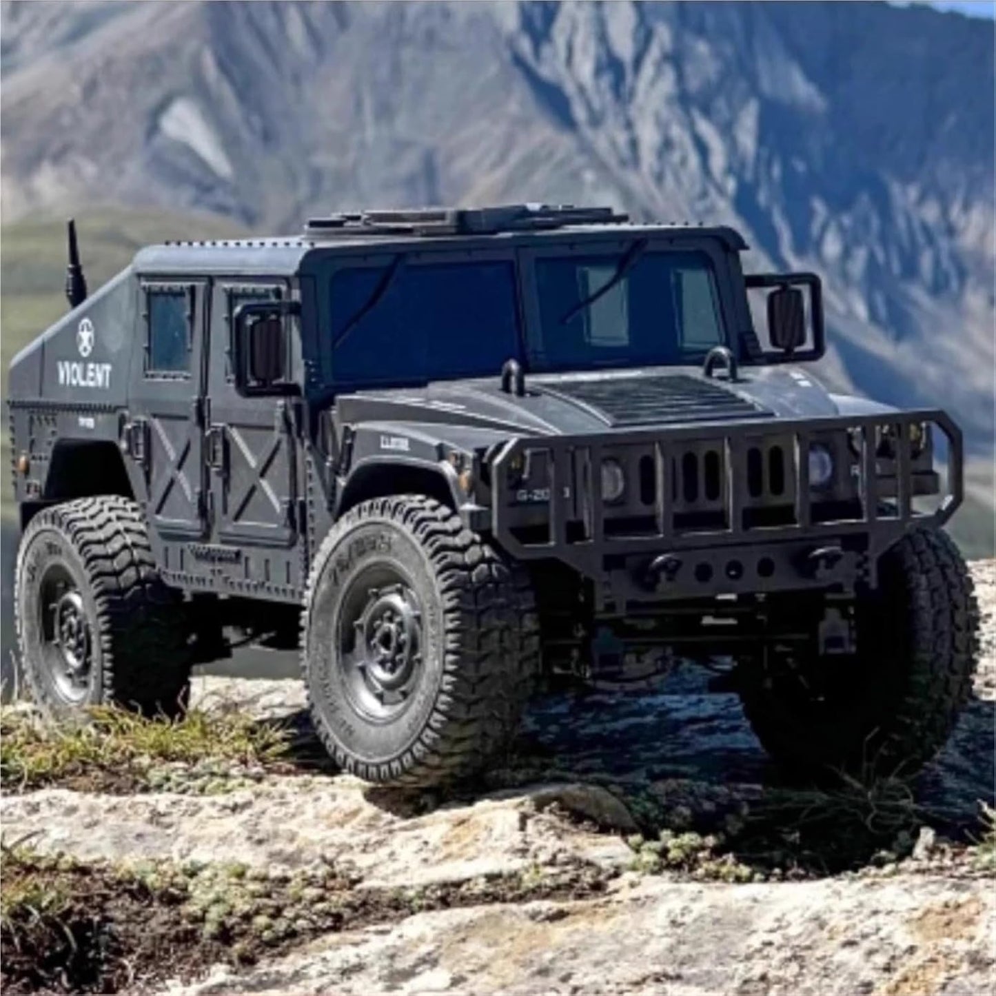 RC 4WD Military Climbing Truck 1:12 Scale | 2.4GHz Remote Control Off-Road Crawler with LED Lights, Independent Suspension & RTR Design