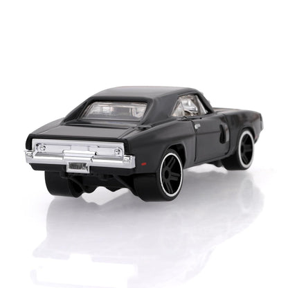 JAMS 1:64 Scale (Blister Pack) DC Jams Black Muscle Toy Car with Supercharger, Ages 3+