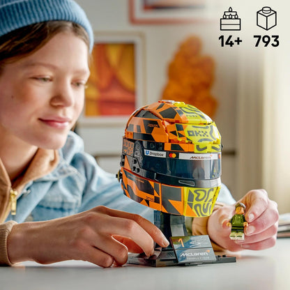 LEGO Editions 43023 McLaren Mastercard F1 Team Lando Norris Helmet Building Set (793 Pieces) | Formula 1 Collectible Display Model with Minifigure