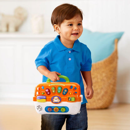 VTech Care for Me Learning Carrier Electronic Pet Carrier with Plush Puppy & Accessories – Interactive Educational Toy for Toddlers 9-36 Months
