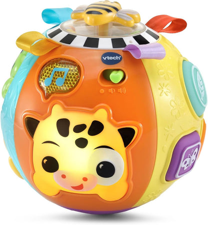 VTech Baby On-the-Moove Activity Ball Interactive Sensory Learning Toy for Babies & Toddlers | Orange
