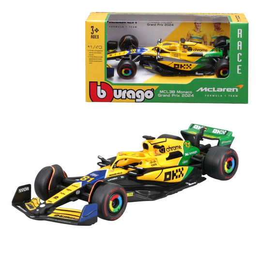 BBURAGO McLaren F1 MCL38 – Oscar Piastri Diecast Model | 1:43 Scale Collectible Car - Jaiman Toys