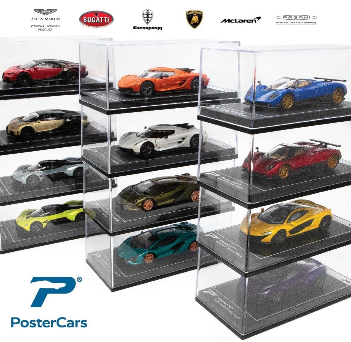 PosterCars 1:64 Koenigsegg Jesko Absolut (Orange) Blister Pack – Hypercar League No.5 | Premium Resin Sculpture for Collectors - Jaiman Toys