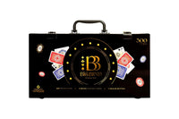 Big Blind 300-Piece Poker Chips Set for Adults with 2 Decks of Playing Cards & Dealer Button | Premium Poker Game Set with Carry Case for Parties & Game Nights