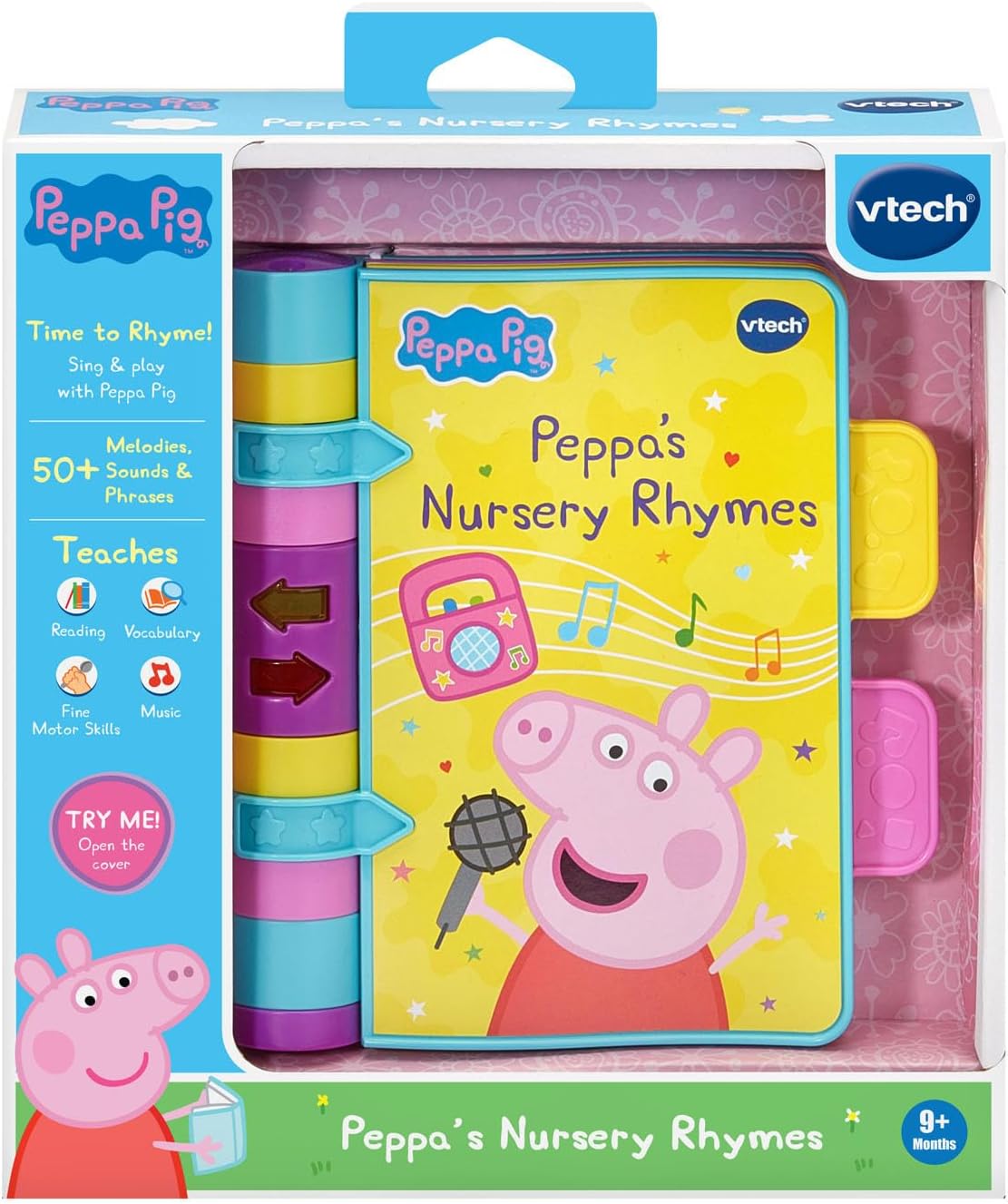 VTech Peppa Pig Peppa's Nursery Rhymes Interactive Musical Story Book with Lights, Songs & Learning Activities