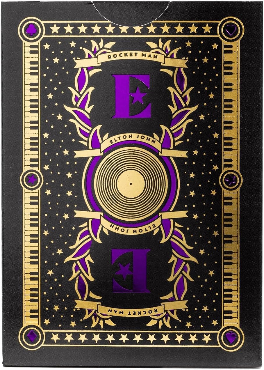 Bicycle Elton John Playing Cards – Collectible Deck with Holographic Foil Tuck Box