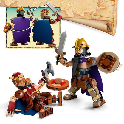 LEGO 75644 ONE PIECE Dorry vs. Brogy – Giants of Little Garden Building Set with 8 Figures, 733 Pieces, Ages 9+