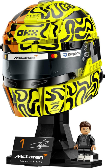 LEGO Editions 43023 McLaren Mastercard F1 Team Lando Norris Helmet Building Set (793 Pieces) | Formula 1 Collectible Display Model with Minifigure