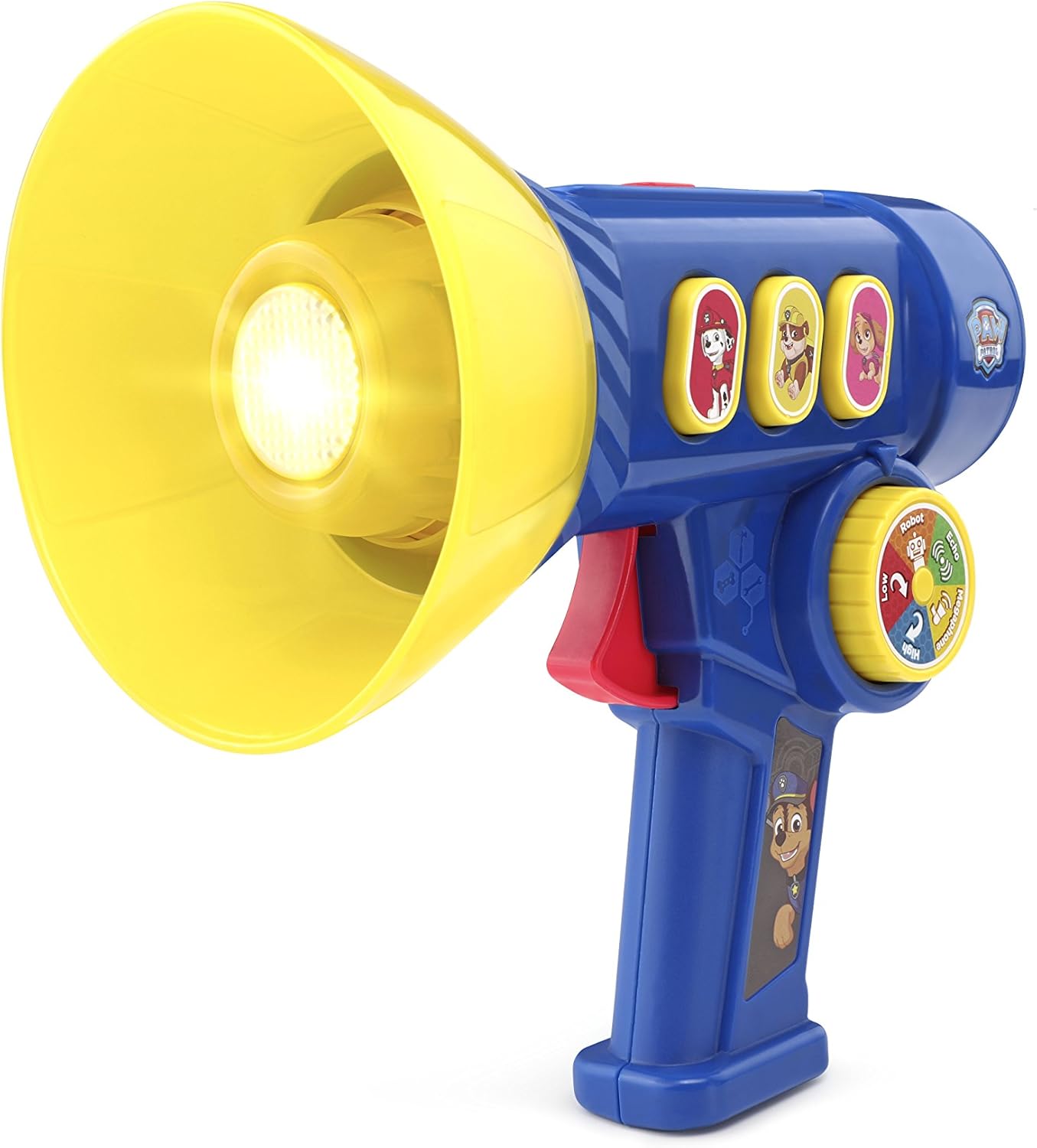 VTech PAW Patrol Megaphone Mission Voice Changer, Blue | Interactive Voice Changer with Siren, Character Sounds, Flashlight & PAW Patrol Rescue Role Play Toy